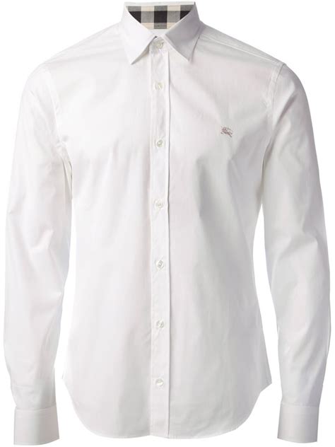 burberry shirts men white